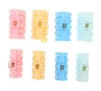ELAYARD 8pcs Hair Rollers Curlers for Air Bangs Gentle Heat Curling Tool for Long Hair Volumizing Crown Enhancer Portable DIY Styling Clips for Women