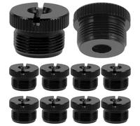 ELAYARD 8pcs Mic Stand Adapter Metal Thread Converter to Screw Nut for Microphone Stand Holder Clip Mount Use in Studio Podcast Live Performances