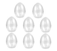 ELAYARD 8pcs Party Favor Box Fillable Easter Eggs Plastic Ornaments Jumbo Egg Ball Craft Decor for Spring Theme Party Candy Box