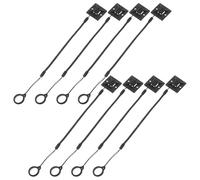 ELAYARD 8pcs Pen Lanyard Set with 23cm Retractable Elastic Tether, 13mm Silicone Ring and 3m Adhesive Base - Anti-lose Stylus Holder for Tablet Pens and Drawing Tools, Suitable