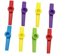 ELAYARD 8Pcs Plastic Kazoos for Musical Instruments Safe Simple Kazoo Music Accompaniment for Musical Enlightenment and Party