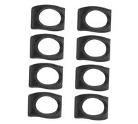 ELAYARD 8pcs Resin Ocarina Stand Base Bracket 6-hole Ocarina Holder Portable Musical Instrument Stand for Players and Collectors Black Practical Instrument Holder