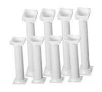ELAYARD 8pcs Roman Column Cake Pillars White DIY Tiered Cake Supports for Wedding Party Centerpieces for Creative Decoration and Easy Installation