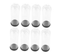 ELAYARD 8pcs Tennis Storage Barrel Tennis Balls Plastic Ball Container Pickleball Canister Storage Cylinder Can Clear Holder Transparent Pvc