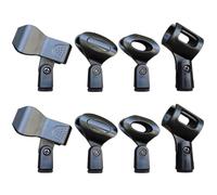 ELAYARD 8pcs Universal Microphone Clips Set with U-Shaped, Spring, and Square Holders for Wireless and Handheld Mic Stands, Compatible Microphone Holder Clamps for Studio and Live Use
