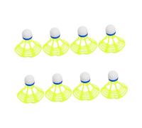 ELAYARD 8pcs Windproof Nylon Badminton Shuttlecocks for Indoor Outdoor Training Lightweight Plastic Birdie Balls with Professional Weight Calibration Versatile for Badminton and Baseball