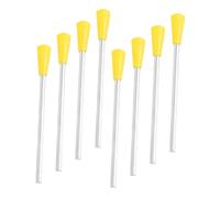 ELAYARD 8pcs Yellow Triangle Iron Percussion Mallets Comfortable Feel and Metal Plastic Material, Protecting Musical Instrument Accessories for Early Education and Rhythm Practice
