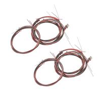 ELAYARD 8sets Colorful Guitar Strings Replacement Pack for Acoustic Guitar Beginners Steel Strings Kit for Practice and Party Use