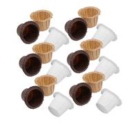 ELAYARD 90pcs Hat Shaped Baking Cups Muffin Paper Liners Oil Mixed Colors White Natural Brown for Birthday Wedding Shower Party Decorations
