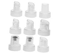 ELAYARD 9pcs Hydro Facial Machine Replacement Tips Plastic Bubble Exfoliator Nozzles for Deep Pore Cleansing Compatible with Oxygen Facial Machines Skincare Instrument Accessories