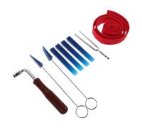 ELAYARD 9Pcs Professional Piano Tuning Tools Set with Tuning Hammer Spanner and Rubber Mutes Acoustic Piano Tuner Kit for Beginners and Technicians and Maintenance