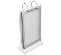 ELAYARD A6 Acrylic Multi-page Flip Menu Display Stand, Double-sided Desktop Sign Holder, Detachable Table Menu Card Frame for Restaurant and Retail Use