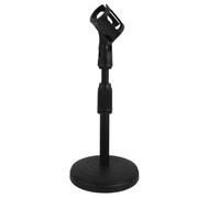 ELAYARD Adjustable Desk Microphone Stand with Stable Base for Various Microphones Flexible Desktop Mic Holder for Live Streaming Podcasting and Recording Space-saving Design with