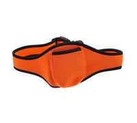 ELAYARD Adjustable Microphone Belt Pack Waistband for Fitness Teachers, Theatrical Microphone Holder Pouch in Orange for Sports Instructors and Performances