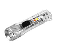 ELAYARD Adjustable Mini Rechargeable LED Keychain Flashlight Lumens Bright Portable Torch with Four Lighting Modes Long-Range Focus for Outdoor Camping and Everyday Use