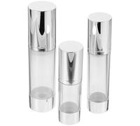ELAYARD Airless Lotion Bottle 3Pcs 80Ml/50Ml/30Ml Refillable Pump Design Cosmetic Containers for Travel On-The-Go Use