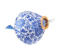ELAYARD Antique Style Festival Cloth Lantern Decorative Hanging Lantern with Floral Pattern Vintage Satin Chinese for Outdoor Celebration and Garden
