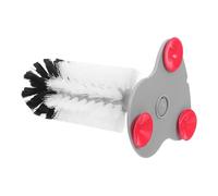 ELAYARD Aquarium Turtle Tank Scrub Brush with Ergonomic Handle and Steady Attachment, White ABS Shell Polishing Tool for Tortoises and Aquatic Turtles