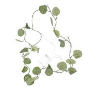 ELAYARD Artificial Eucalyptus Leaves LED String Light Warm Copper Wire Vine Fairy Lights for Indoor Home Bedroom Party Decoration Battery Design