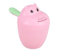 ELAYARD Baby Bath Cup and Bath Spoon for Babies - Hippo Shaped Shampoo Rinse Cup with Easy to Hold Handle, Entertaining Cute Design, PP Material, for Time and Shower Use