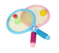 ELAYARD Badminton Plaything Set Rackets with Balls Outdoor Athletic for Boys and Promotes Physical Development and Interactive Fun Random Color