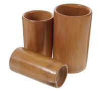 ELAYARD Bamboo Cupping Cups 3pcs Set Medium Large XL Carbonized Bamboo Therapy Cans for Body Massage Home Spa Use Reusable Household Cupping Tools