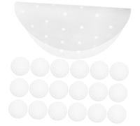 ELAYARD Bamboo Steamer Liner and Air Fryer Cooking Liner 10 Inch Round White Perforated Non-Stick Paper Sheets for Dumpling Steamer and Oven Baking 100pcs