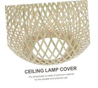 ELAYARD Bamboo Weaving Lampshade Woven Lamp Cover for Ceiling Lights and Table Lamps Handmade Chinese Style for Living and Restaurant