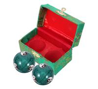 ELAYARD Baoding Balls Hand Massage Balls 1 Pair 47Mm Stress Relief Exercise Therapy with Chinese Tai Chi Pattern for Hand Relaxation and Strength Training, for Wellness and Relaxation