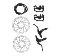 ELAYARD Bike Disc Brake Kit with Left Right Hand Brake Lever Shifter Cable and Metal Rotor Set for and Road Bikes Smooth Lever Operation Heat Dissipation No Dead Angle Design
