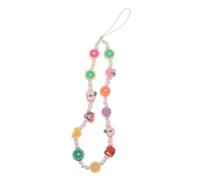 ELAYARD Bohemian Style Beaded Phone Lanyard with Fruit Design Lightweight Detachable Mobile Phone Strap for Women Stylish Wrist Decoration and Anti-lost Key Lanyard Accessory