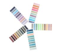 ELAYARD Books Transparent Colorful Sticky Index Tabs Portable Reading Strips for Annotation Highlighting Notes Repositionable Page Markers with Strong Adhesion for Books and Study Supplies