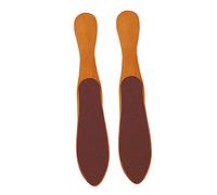 ELAYARD Bottle Shaped Double-Sided Wood Foot Brush 2pcs Pedicure Tool for Callus Removal and Exfoliating Feet for Men and Women