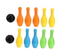 ELAYARD Bowling Medium Indoor Outdoor Sports Development Game with Balls for Educational Fun and Family Entertainment Random Color