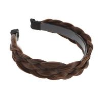 ELAYARD Braided Wig Headband for Women and Lightweight Stretchy Fishbone Braid Hairpiece Natural Look Hair Headdress for Daily Wear Parties Weddings Comfortable Fit