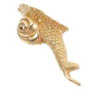ELAYARD Brass Snail Cabinet Handle Single Hole Retro Wardrobe Door Pull Knob for Drawer Kitchen Bathroom Interior Door Hardware