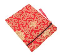 ELAYARD Buddhist Scriptures Bag Red Brocade Silk Cloth Pouch for Storing Books Documents Coins Bracelets Portable Handcarry Bible Cover Case