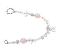 ELAYARD Butterfly Crystal Beaded Phone Charm Wrist Strap Elegant Detachable Lanyard for Mobile Phones Keys and Wallets Hands Security and Stylish Accessory for Women