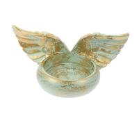 ELAYARD Candle Holder Pillar Candlestick Holders Angel Wing and Resin Nordic Style to Create Romantic Atmosphere, Elegant Chic Decoration for Wedding Party Candlelight Dinner