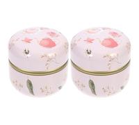 ELAYARD Candy Jar Tinplate Lids Set of 2 for Scented Tea Jars and Sweet Storage Containers at Home