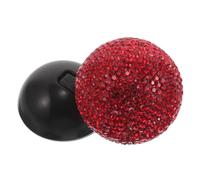 ELAYARD Car Joystick Push Start Button with Red Rhinestones, One-touch Engine Start Stop Switch, Universal Automotive Interior Decor and Gear Shift Accessories for Cars and Suvs