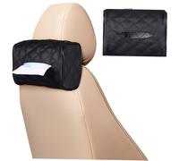 ELAYARD Car Tissue Holder Car Organizer with Quick Release Buckle Soft Exterior for Headrest Visor Armrest Easy Access Tissue Dispenser Fit for Vehicle Interior