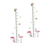 ELAYARD Cartoon Growth Chart Wall Stickers and Height Tracking Feature 2pcs for Children with Waterproof PVC Material for Decorating Children's Spaces and Amusement Parks