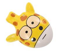 ELAYARD Ceramic 6-hole Giraffe Ocarina in Ac Key for Kids, Early Educational Music Toy, Yellow Cartoon Animal Design Gift for Beginners and Children
