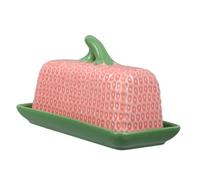 ELAYARD Ceramic Butter Dish with Lid Vintage Butter Box for Countertop and Fridge Butter Storage Container for Home and Restaurant Use Versatile Cheese and Dairy Organizer