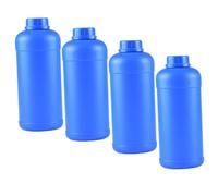 ELAYARD Chemical Bottles Great Sealing Effect 4pcs 1l Wide Mouth Plastic Sample Bottles with Sealed Hdpe Material for Laboratory and Industrial Use