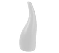 ELAYARD Chic White Ceramic Flower Vase Narrow Opening for Dried Flowers Modern Simple Design Decorative Ornament for Office Desktop Home Adornment