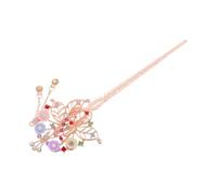 ELAYARD Chinese Vintage Hairpin Ancient Style Flower Tassel Hair Accessory Wedding Bridal Hair Pins Korean Ornamental Hairpin Crystal Tassel for Special Events