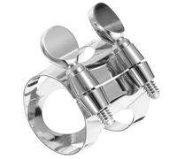 ELAYARD Clarinet Double Screws Clip Copper Ligature Nickel-plated Treble for Designed to Hold Mouthpieces in Place and Provide Protection Professional Clarinet Accessories