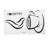 ELAYARD Coffee Style PVC Wall Decal Removable Kitchen Sticker for Cupboard Window Glass Partition Creative Decorative Wallpaper for Cafe Living Bedroom Easy Peel and Stick Design